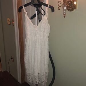 White lace dress